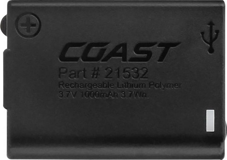 Produktbild: Coast 21532 Ersatz-Akku LED Kopflampe FL75R Schwarz