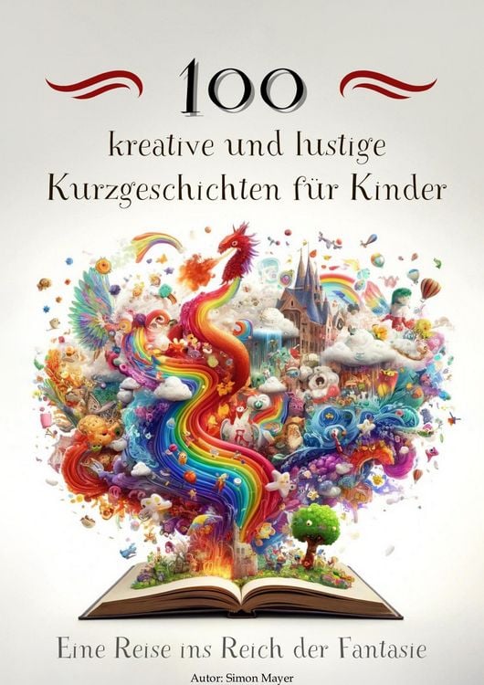 Produktbild: 100 kreative und lustige Kurzgeschichten f&uuml;r Kinder - Eine Reise ins Reich der Fantasie