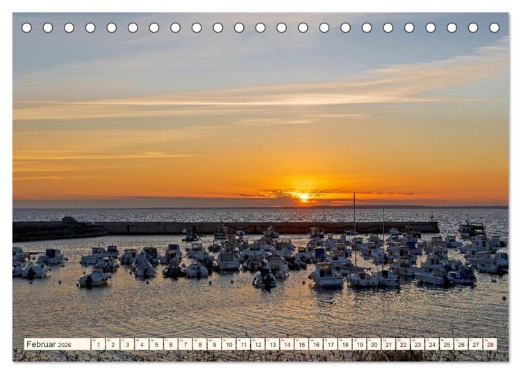 Produktbild: Bretagne - Traumk&uuml;sten im s&uuml;dlichen Finist&egrave;re (Tischkalender 2026 DIN A5 quer), CALVENDO Monatskalender