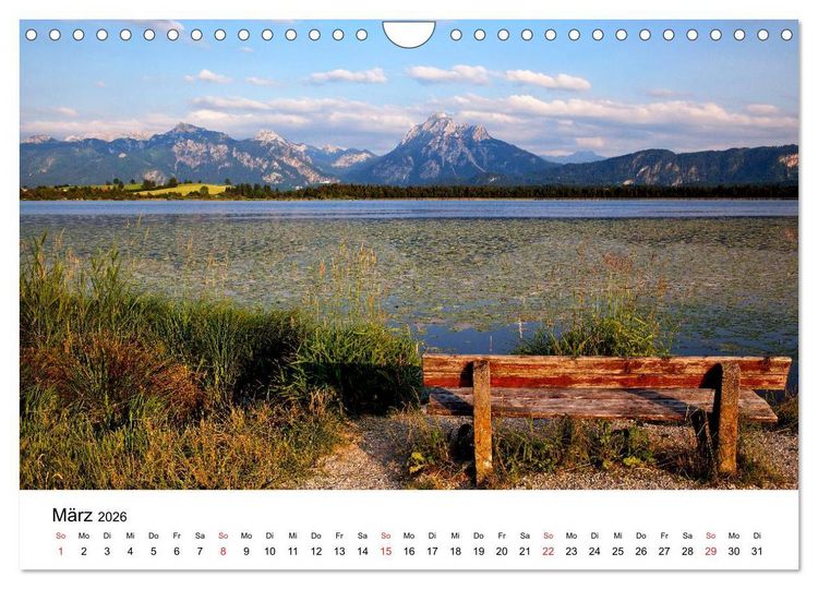 Produktbild: Hopfensee - Riviera des Allg&auml;us (Wandkalender 2026 DIN A4 quer), CALVENDO Monatskalender