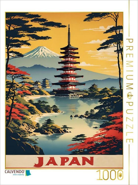 Produktbild: CALVENDO Puzzle Entdecke die Mysterien Japans | 1000 Teile Lege-Gr&ouml;&szlig;e 64x48cm Foto-Puzzle f&uuml;r gl&uuml;ckliche Stunden
