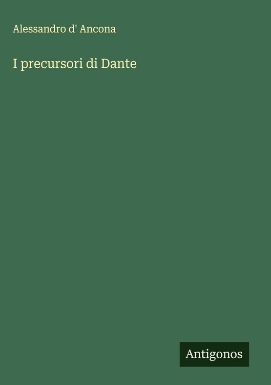 Produktbild: I precursori di Dante