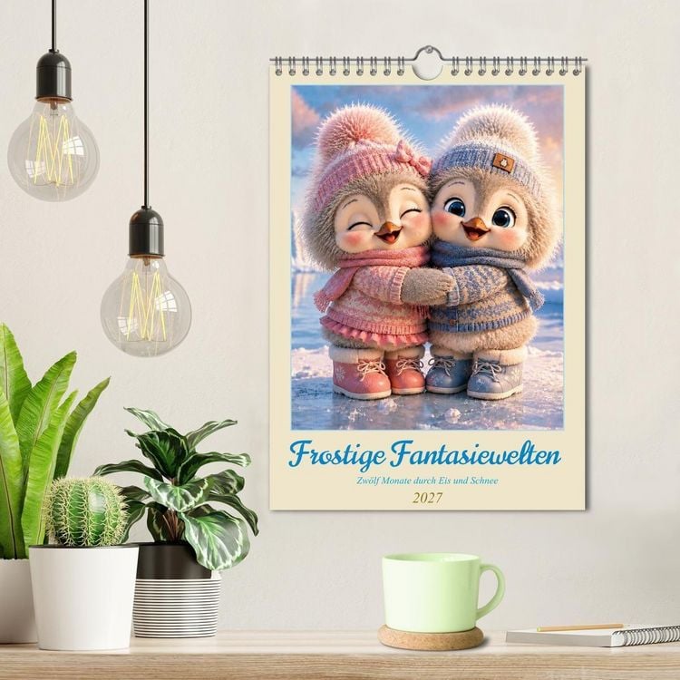 Produktbild: Frostige Fantasiewelten (Wandkalender 2027 DIN A4 hoch), CALVENDO Monatskalender