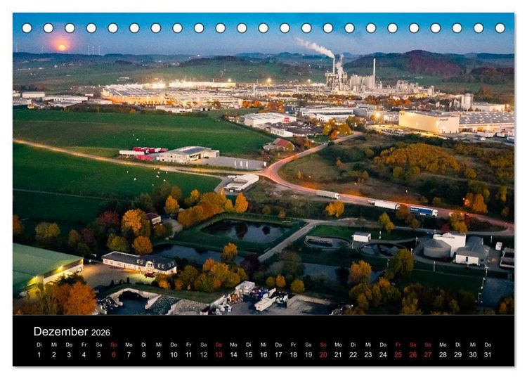 Produktbild: Brilon aus der Vogelperspektive (Tischkalender 2026 DIN A5 quer), CALVENDO Monatskalender
