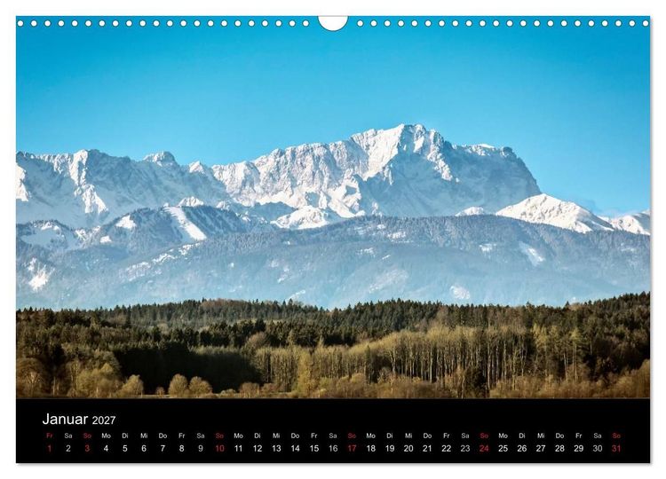 Produktbild: Unser Bayern (Wandkalender 2027 DIN A3 quer), CALVENDO Monatskalender