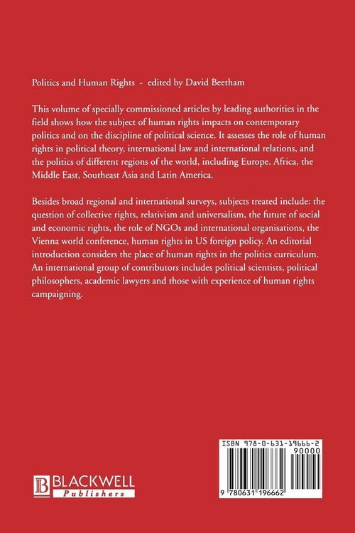 Produktbild: Politics and Human Rights