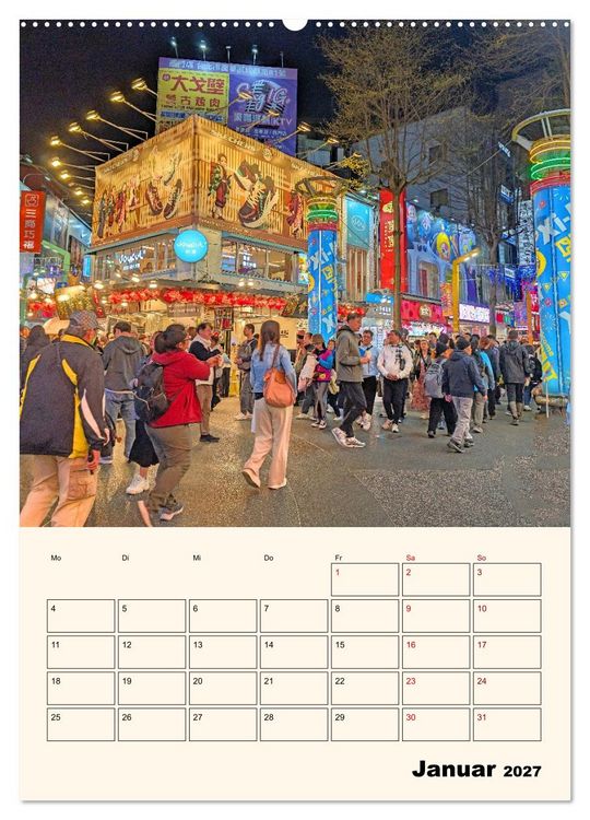 Produktbild: Taipeh &ndash; Stadt der Kontraste (hochwertiger Premium Wandkalender 2027 DIN A2 hoch), Kunstdruck in Hochglanz