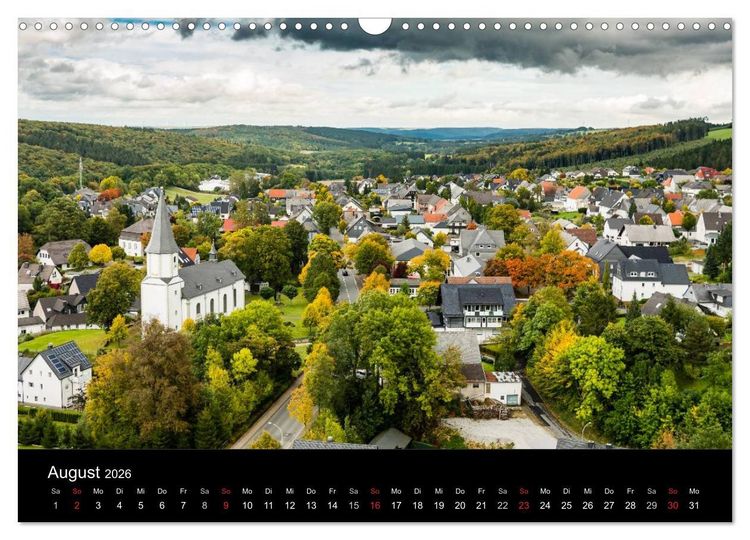 Produktbild: Brilon aus der Vogelperspektive (Wandkalender 2026 DIN A3 quer), CALVENDO Monatskalender