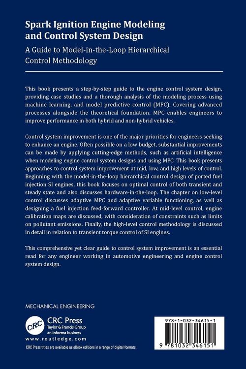 Produktbild: Spark Ignition Engine Modeling and Control System Design