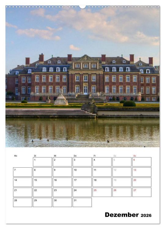 Produktbild: Eindrucksvolle Burgen, malerische Schl&ouml;sser im M&uuml;nsterland (hochwertiger Premium Wandkalender 2026 DIN A2 hoch), Kunstdruck in Hochglanz
