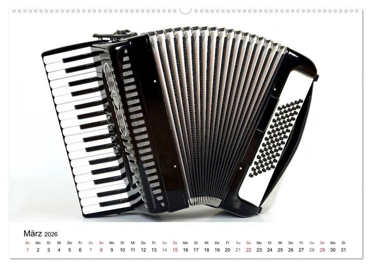 Produktbild: Musik ist mein Leben (hochwertiger Premium Wandkalender 2026 DIN A2 quer), Kunstdruck in Hochglanz