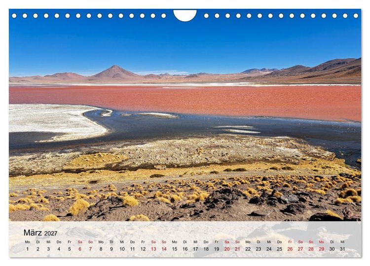 Produktbild: Entdecke S&uuml;damerika: Monat f&uuml;r Monat (Wandkalender 2027 DIN A4 quer), CALVENDO Monatskalender