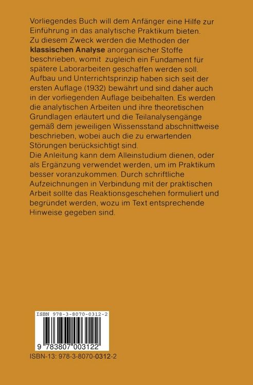 Produktbild: Praktikum der qualitativen Analyse