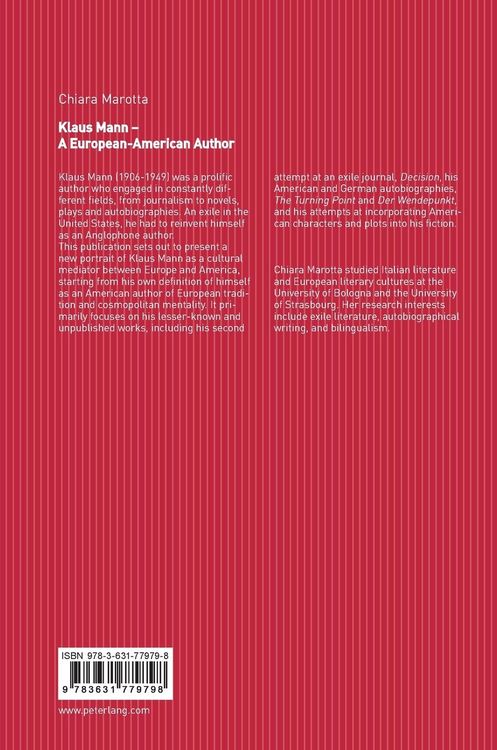 Produktbild: Klaus Mann &ndash; A European-American Author