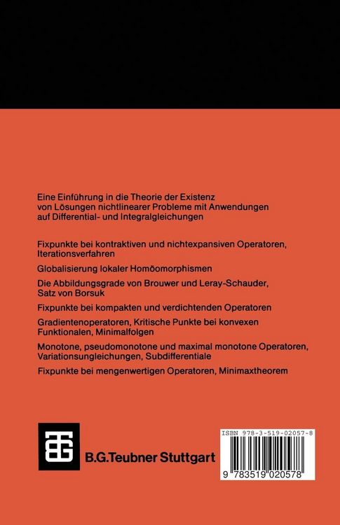 Produktbild: Nichtlineare Funktionalanalysis