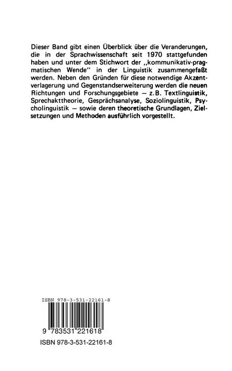 Produktbild: Entwicklung der Sprachwissenschaft seit 1970