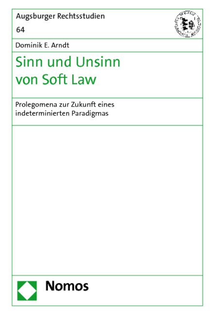 Produktbild: Sinn und Unsinn von Soft Law