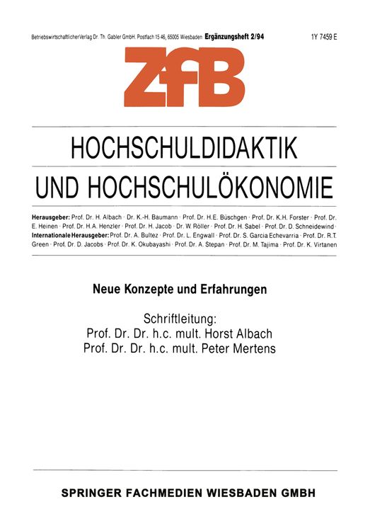 Produktbild: Hochschuldidaktik und Hochschul&ouml;konomie
