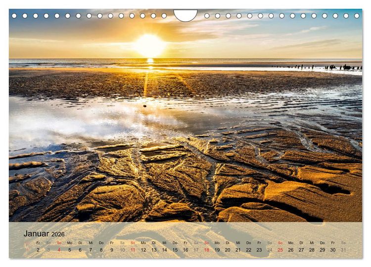 Produktbild: Nordsee - Traum (Wandkalender 2026 DIN A4 quer), CALVENDO Monatskalender