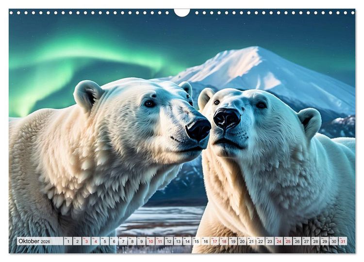 Produktbild: Im magischen Land der Eisb&auml;ren (Wandkalender 2026 DIN A3 quer), CALVENDO Monatskalender