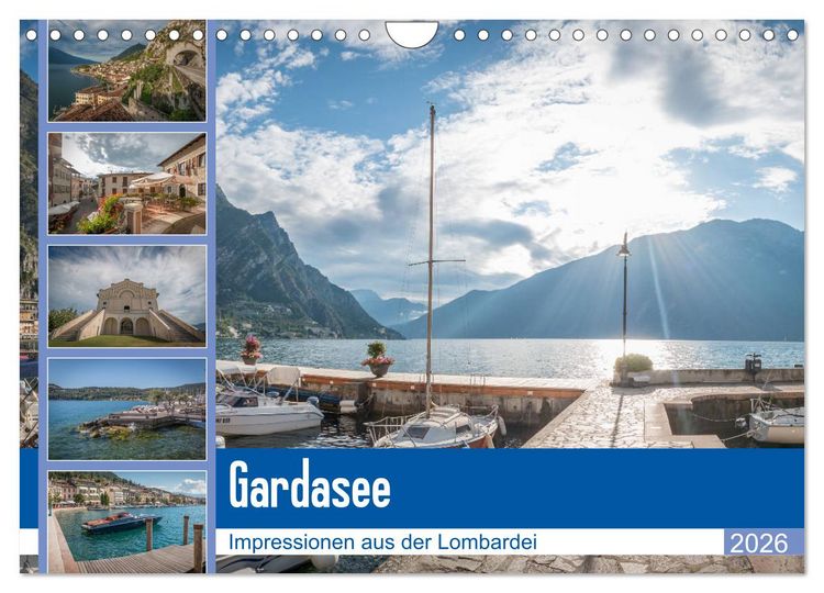 Produktbild: Gardasee - Impressionen aus der Lombardei (Wandkalender 2026 DIN A4 quer), CALVENDO Monatskalender