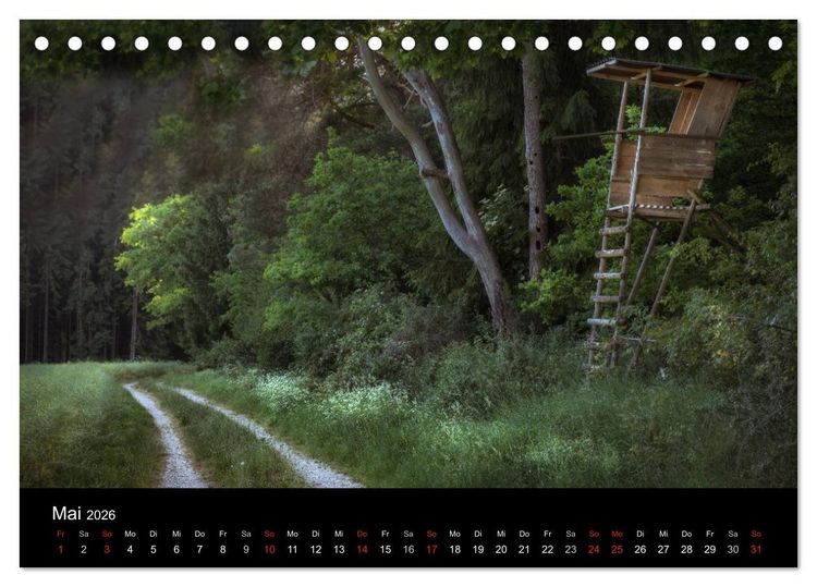 Produktbild: Kanzelkalender 2026 (Tischkalender 2026 DIN A5 quer), CALVENDO Monatskalender