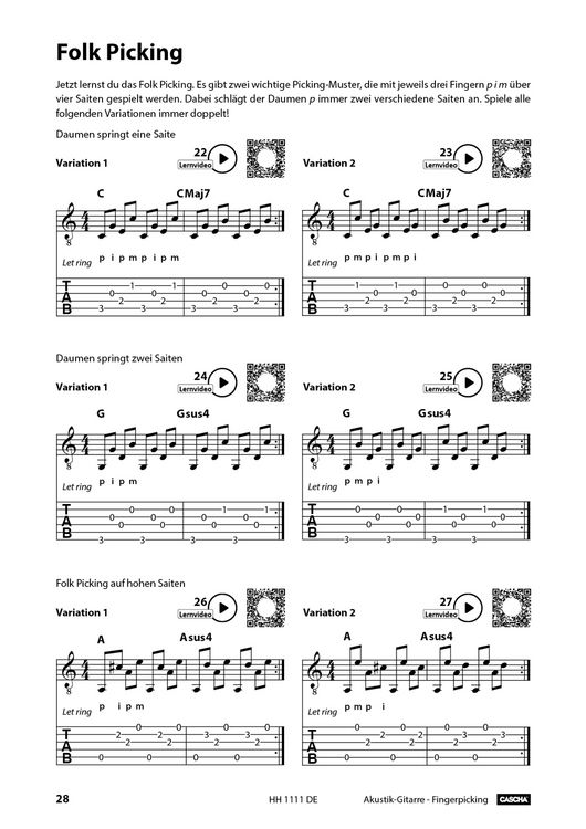 Produktbild: Akustik-Gitarre Fingerpicking - Schnell und einfach lernen