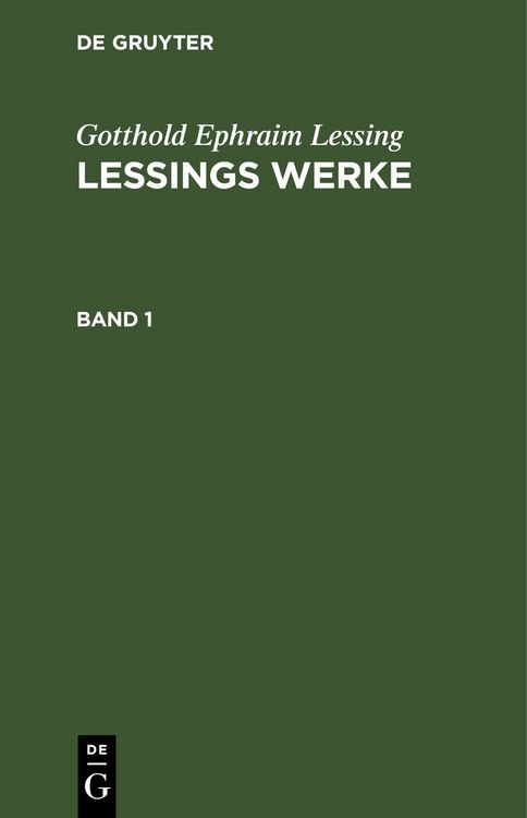 Produktbild: Lessings Werke. Band 1