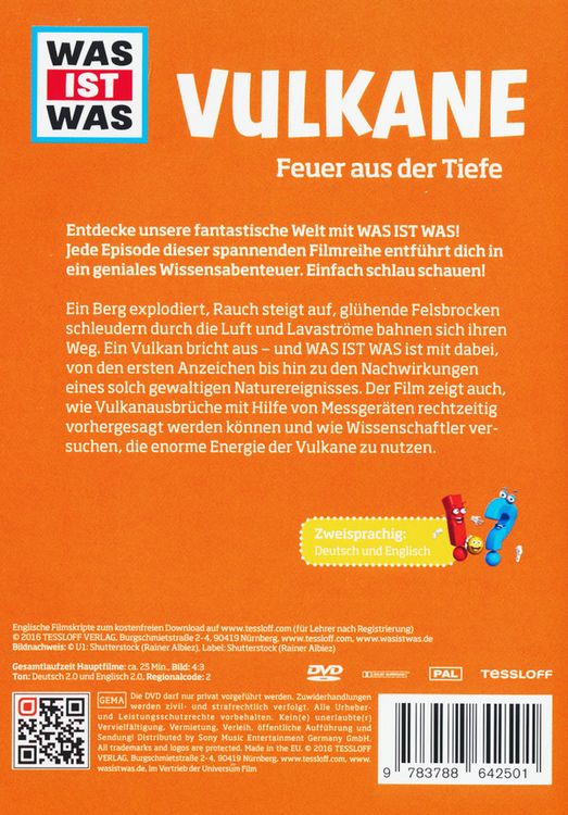 Produktbild: Was ist was DVD Vulkane. Feuer aus der Tiefe