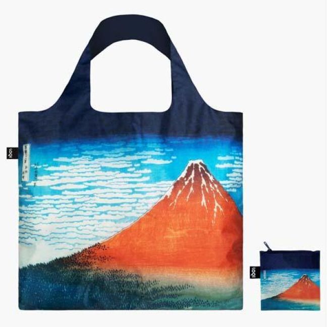 Produktbild: KATSUSHIKA HOKUSAI Roter Fuji Recycelte Tasche