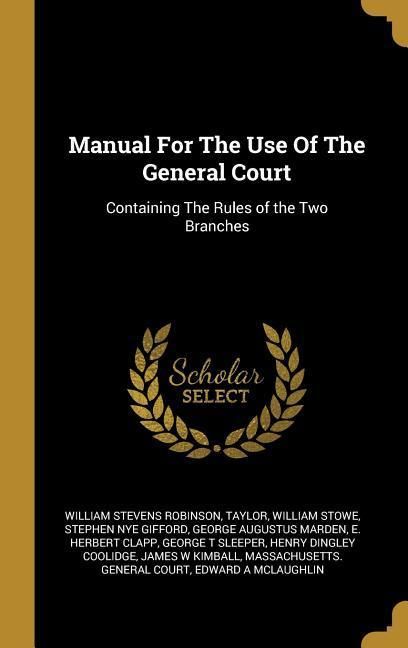 Produktbild: Manual For The Use Of The General Court
