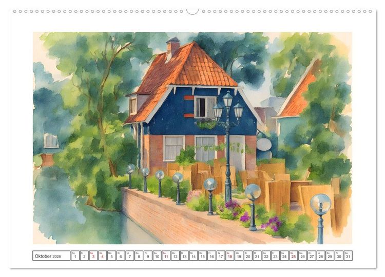 Produktbild: Zauberhafte Motive rund um's Ijsselmeer (Wandkalender 2026 DIN A2 quer), CALVENDO Monatskalender