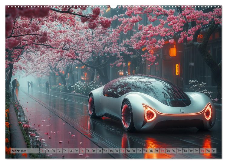 Produktbild: Zukunft Auto - Design, Autos und autonomes Fahren der Zukunft (hochwertiger Premium Wandkalender 2026 DIN A2 quer), Kunstdruck in Hochglanz