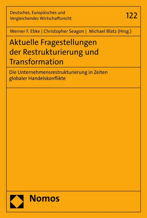Produktbild: Aktuelle Fragestellungen der Restrukturierung und Transformation