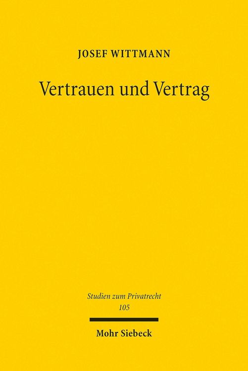 Produktbild: Vertrauen und Vertrag