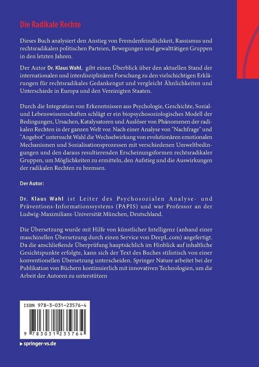 Produktbild: Die Radikale Rechte