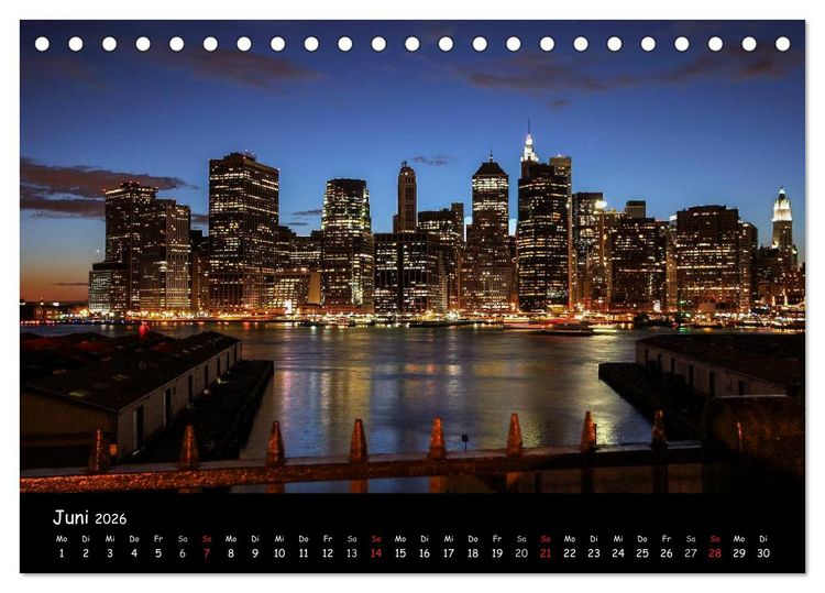 Produktbild: New York (Tischkalender 2026 DIN A5 quer), CALVENDO Monatskalender