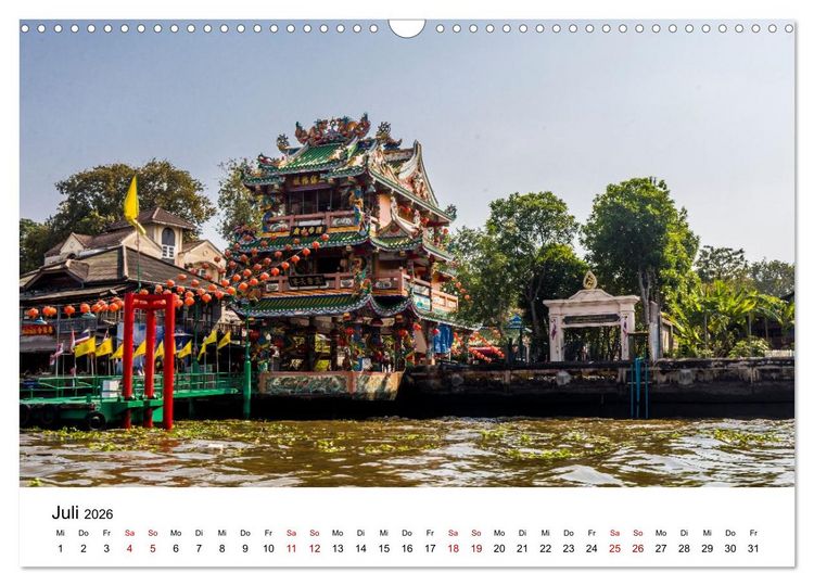 Produktbild: 3 Tage Bangkog (Wandkalender 2026 DIN A3 quer), CALVENDO Monatskalender
