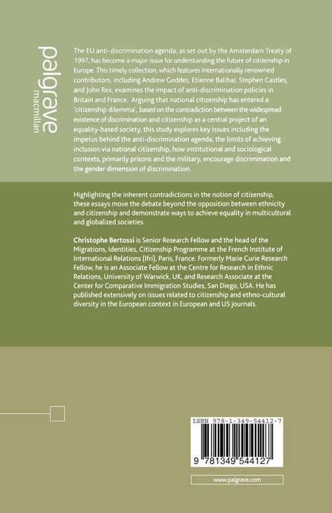 Produktbild: European Anti-Discrimination and the Politics of Citizenship