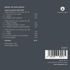 Produktbild: Brahms: The Violin Sonatas