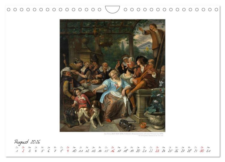 Produktbild: Party Time - Das Fest in der Kunst Kunstkalender (Wandkalender 2026 DIN A4 quer), CALVENDO Monatskalender