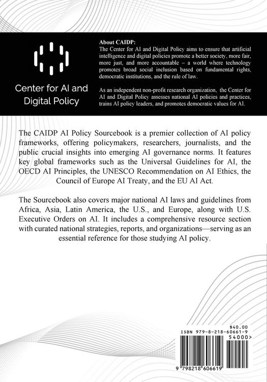 Produktbild: The AI Policy Sourcebook 2025