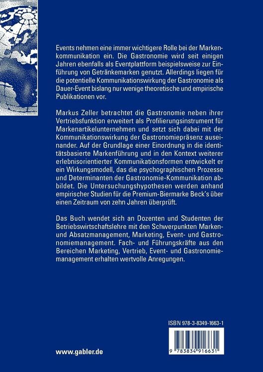 Produktbild: Die Relevanz der Gastronomie als Instrument der Markenkommunikation