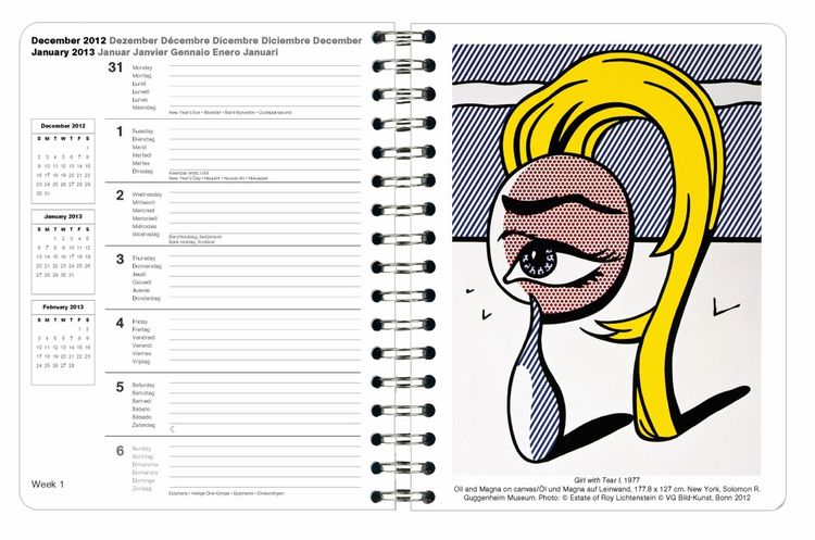 Produktbild: Roy Lichtenstein, Buchkalender 2013