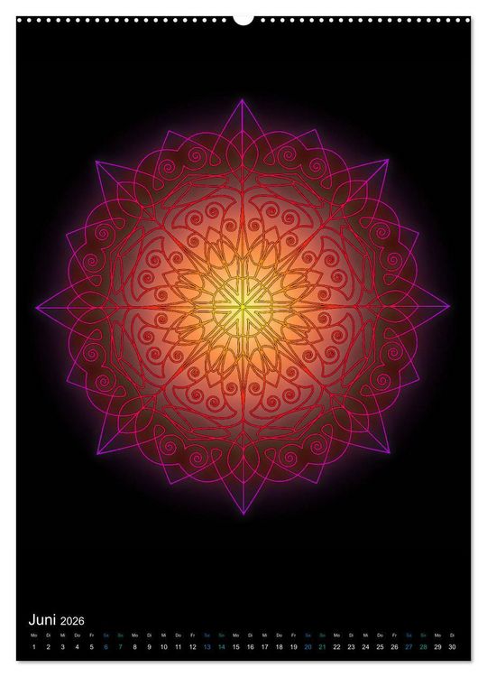 Produktbild: Mandala-Kalender 2026 (hochwertiger Premium Wandkalender 2026 DIN A2 hoch), Kunstdruck in Hochglanz