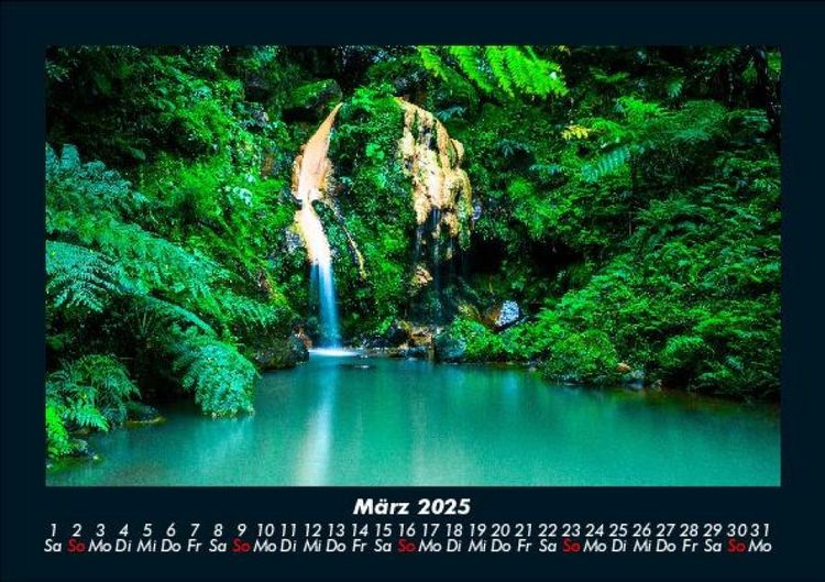 Produktbild: Wasserf&auml;lle 2025 Fotokalender DIN A5