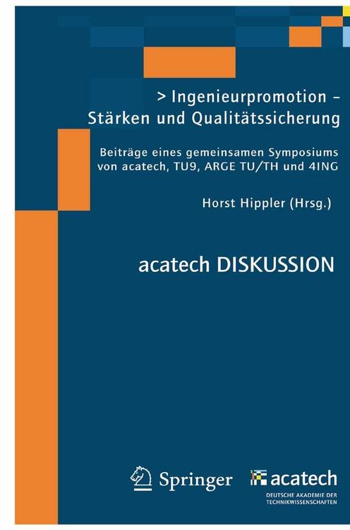 Produktbild: Ingenieurpromotion - St&auml;rken und Qualit&auml;tssicherung