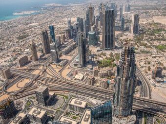 Produktbild: CALVENDO Puzzle Blick vom Burj Khalifa | 1000 Teile Lege-Gr&ouml;&szlig;e 64x48cm Foto-Puzzle f&uuml;r gl&uuml;ckliche Stunden