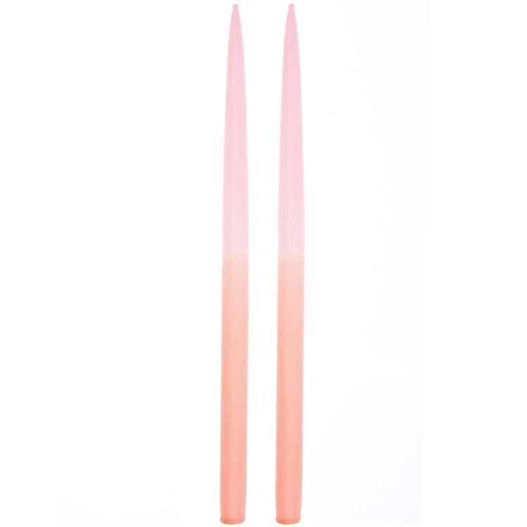 Produktbild: Spitzkerzen 28 cm, Dip Dye, Rosa/Orange