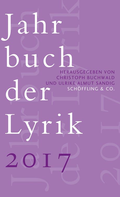 Produktbild: Jahrbuch der Lyrik 2017